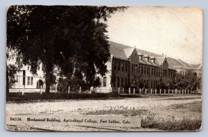 J94/ Fort Collins Colorado Postcard c1910 Mechanical Agricultural College 4