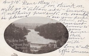 New Hampshire Barnstead Suncook Pond The Valley Dam 1905