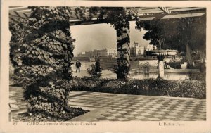 Spain Cadiz Alameda Marques de Comillas RPPC Vintage Postcard 07.14