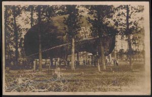 Germany Empire WWI 1918 Fesselballon Barrage Balloon Real Photo RPPC 18818