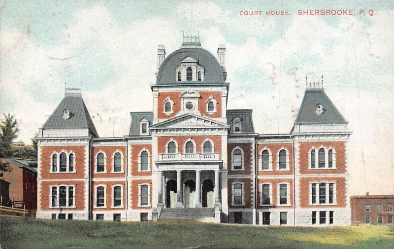 SHERBROOKE QUEBEC CANADA~COURT HOUSE~1907 POSTCARD