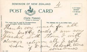 The Boys High School, Dunedin, New Zealand, Early Postcard, Used