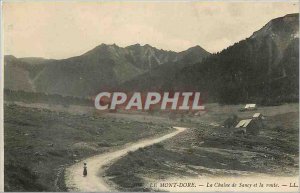 Old Postcard Le Mont Dore and the Sancy road Chain