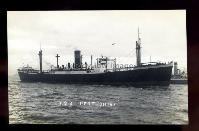 bf541 - Scottish Shire Cargo Ship - Perthshire , built 1937 - postcard Feilden