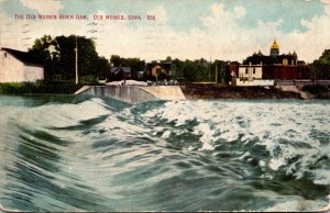 Iowa Des Moines The Des Moines River Dam 1911