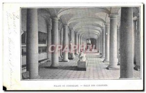 Old Postcard Compiegne Palace Hall Of Columns