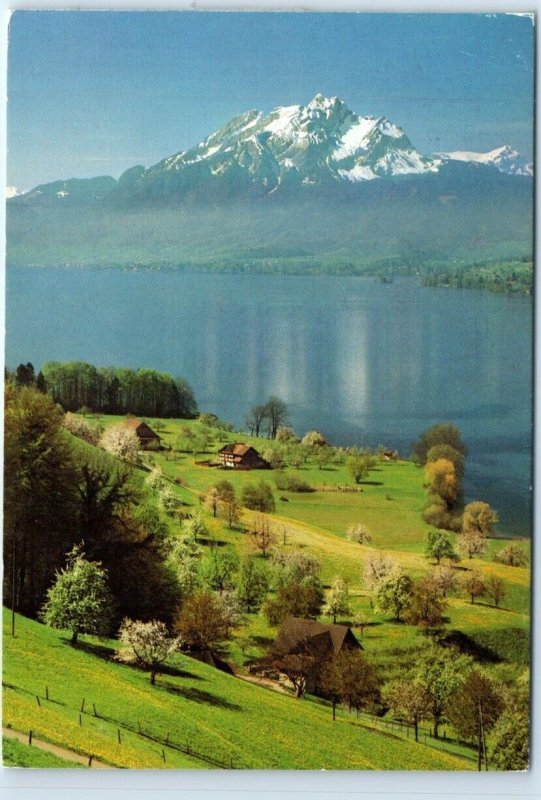 Postcard - Lake Lucerne with Pilatus - Switzerland