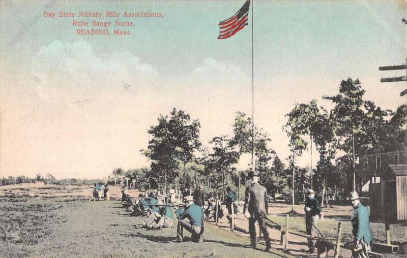 Reading Massachusetts Bay State Military Rifle Association Postcard K83893