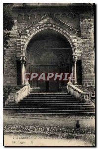 Postcard Old Embrun Porch of the Cathedral XIII century