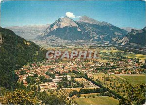 Modern Postcard Bad Ragaz Blick auf Vom Wartenstein Gonzen Churfirsten und Al...