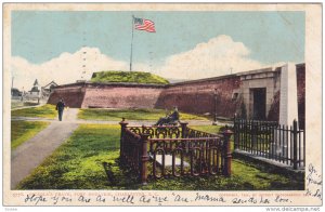 CHARLESTON, South Carolina, PU-1905; Osceola's Grave, Fort Moultrie