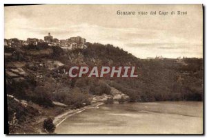 Postcard Old Genzano Visto Dal Lago Di Nemi