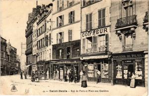 CPA Saint-Denis - Rue de Paris et Place aux Gueldres (741216)