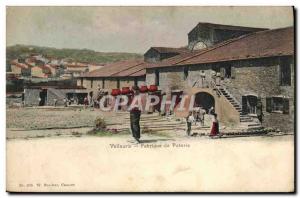 Postcard Old Pottery Ceramic Vallauris pottery factory