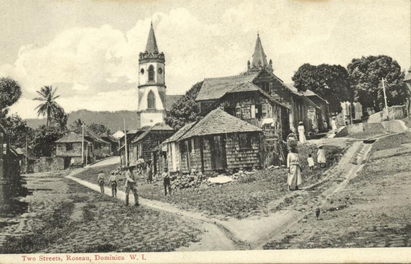 dominica, W.I., ROSEAU, Natives Washing in River (1910s)