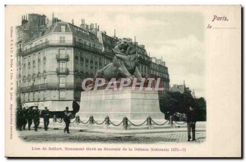 Paris - 14 - The Lion of Belfort - Boulevard Raspail and Rue Denfert Rocherea...