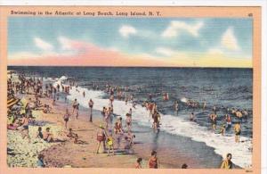 New York City Long Island Swimming In The Atlantic At Long Beach