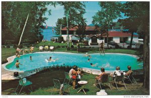 Swimming Pool , Lac Ouimet Resort , ST. JOVITE , Quebec , Canada , 50-60s