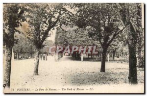 Poitiers Old Postcard The Blossac park