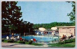 Bull Shoals Arkansas~Crow Barnes Resort Scene~Kobert Color Publ~Vintage Postcard