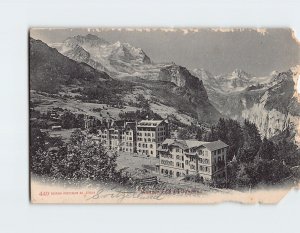 Postcard Wengen und die Jungfrau, Wengen, Switzerland