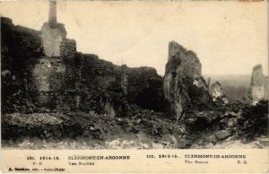 CPA Militaire Clermont-en-Argonne - Les ruines (91881)