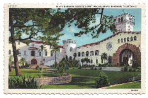 Santa Barbara, CA - County Court House - 1935