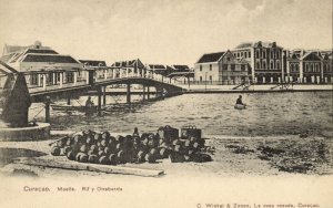 curacao, D.W.I., WILLEMSTAD, Otrabanda, Muelle (1910s) Winkel & Zonen Postcard