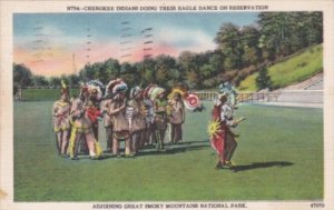 Cherokee Indians Doing Eagle Dance On Reservation North Carolina 1951