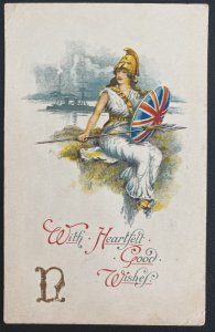 Mint England Patriotic Picture Postcard Heartfelt Good Wisher