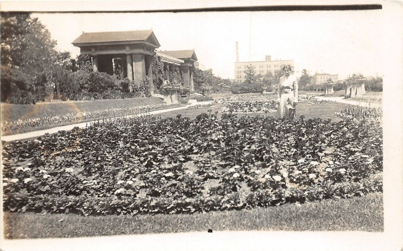 H99/ Chicago Illinois RPPC Postcard c1910 The Greek Pergola Park  45