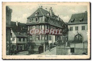 Old Postcard Alsace Barr Picturesque House Burckel