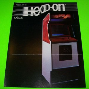 Head On Arcade FLYER Original 1979 Video Game Retro Paper Artwork Sheet Vintage