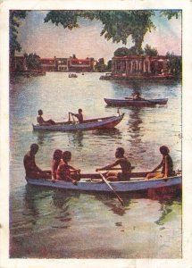 Uzbekistan~Комсомол кўли. Ташкент. Комсомольское~1950s POSTCARD