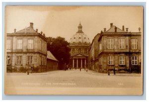 c1920's Copenhagen Marmorkirken Frederik's Church Denmark RPPC Photo Postcard 