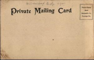 New York City Williamsburg Bridge Williamsburgh c1900 Private Mailing Card