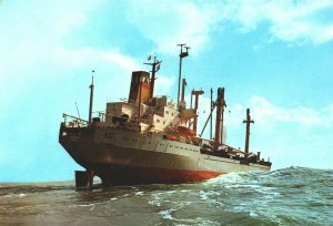 MS Alpina Cargo Ship Vintage Postcard BS17