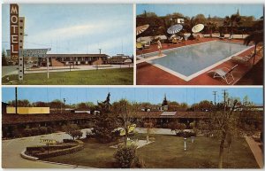Merced, California MURIETTA MOTEL Roadside Yosemite 1960s Vintage Postcard