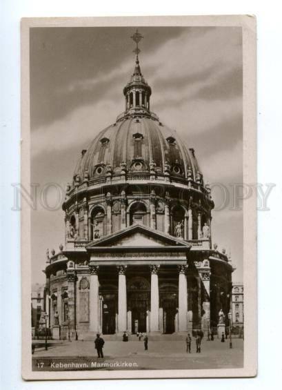 144779 DENMARK KOBENHAVN Marmorkirken Vintage photo postcard