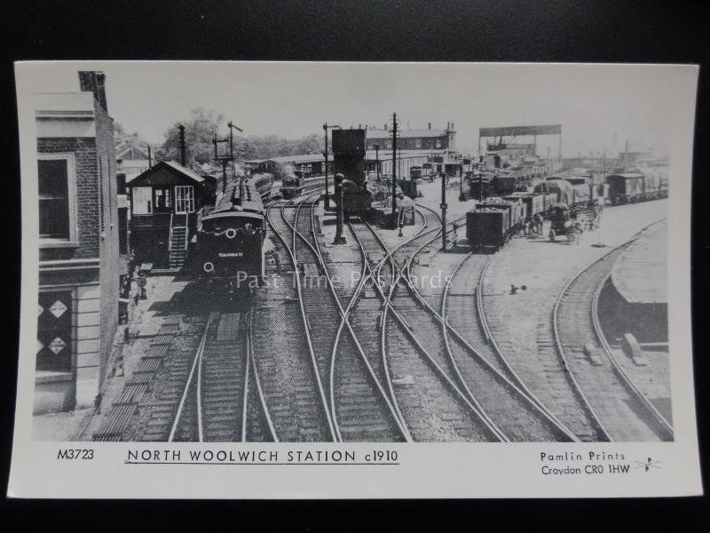 NORTH WOOLWICH STATION c1910 - Pamlin Print Postcard No.M3723