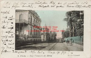 Brazil, San Paolo, RPPC, Florencio de Abreu Rua, Photo