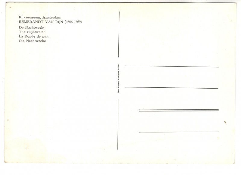 Rembrandt Painting, The Nightwatch,