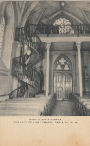 SANTA FE , New Mexico , 1954 ; Our Lady of the Light Chaple , Church Stairway