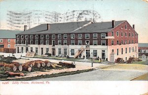 Libby Prison Richmond, Virginia, USA 1908 postal marking on front