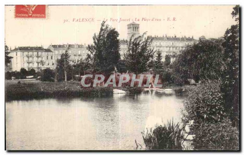 Old Postcard Valencia Park Jouvet The water room