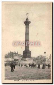 Paris Old Postcard Place de la Bastille