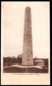 Massachusetts CHARLESTON Bunker Hill Monument - Embossed - Und/B