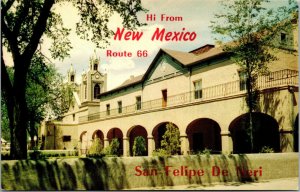 Vtg San Felipe De Neri On The Plaza Route 66 Albuquerque New Mexico NM Postcard