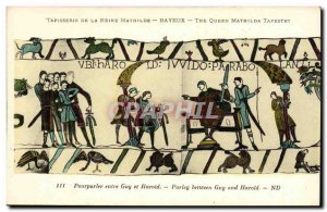 Old Postcard Bayeux De La Reine Mathilde Tapestry Pourparler between Guy and ...