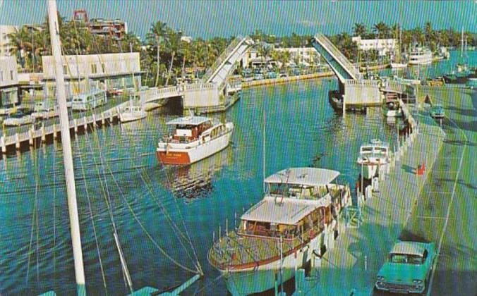 Florida Fort Lauderdale Yachts On The New River 1959